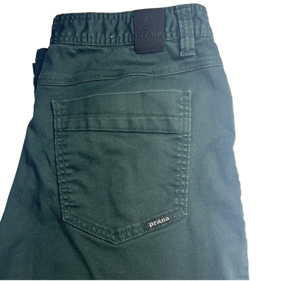 Prana Green Jeans Men 36x29.5 Slim Fit Pants Preppy Chino Work Gorp Casual - Picture 2 of 11